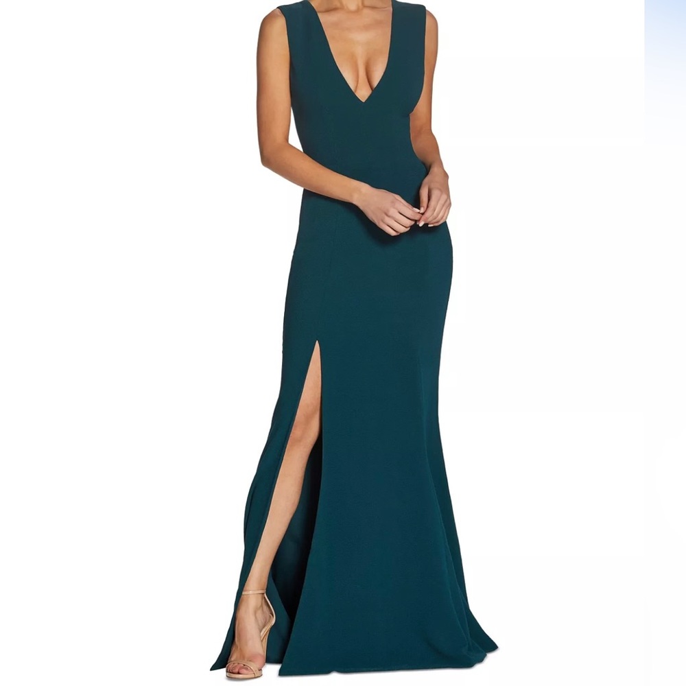 Dress the Population Size Small NEW Sandra V-Neck Gown